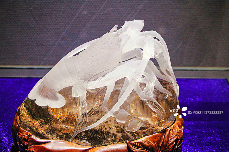 中国东海水晶博物馆里的水晶珍藏品图片素材
