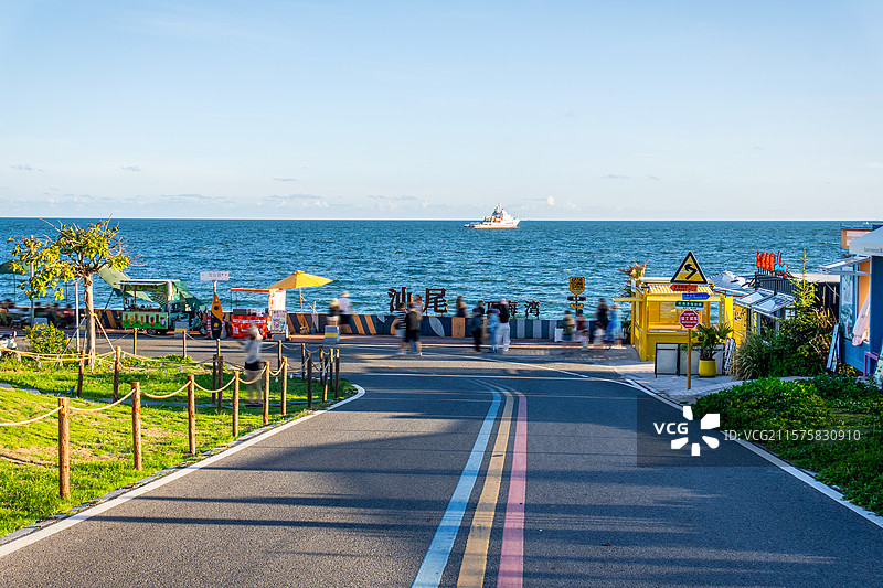 汕尾红海湾街道风景图片素材