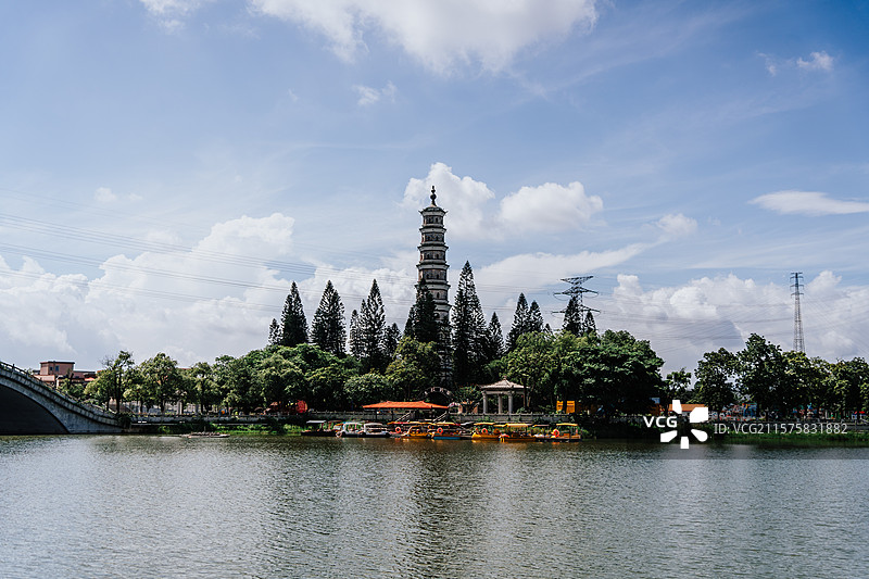 佛山三水河口文塔公园图片素材