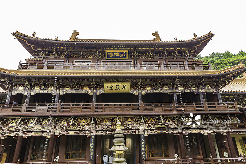 庐山市东林寺藏经阁图片素材
