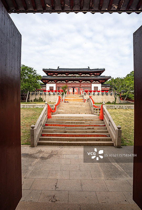 安徽淮南八公山淮南王宫建筑景观图片素材