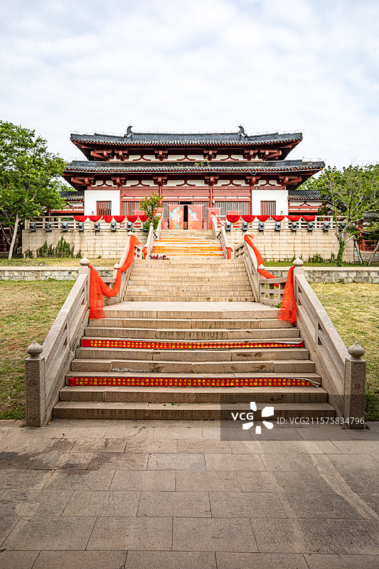 安徽淮南八公山淮南王宫建筑景观图片素材