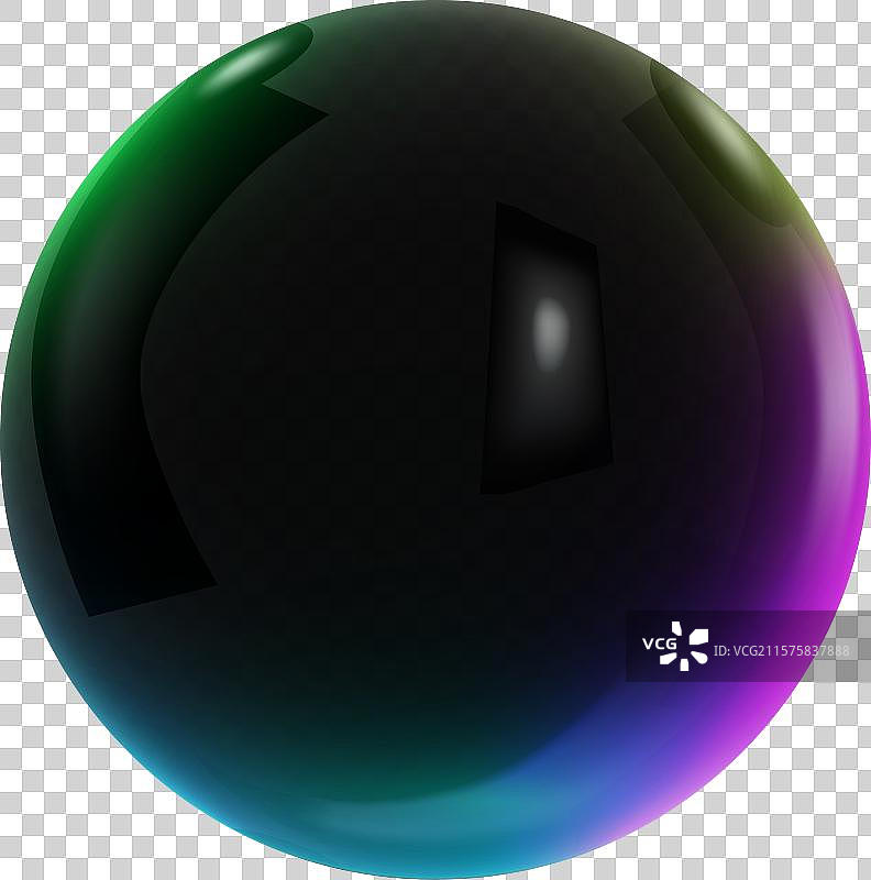 逼真的3D玻璃球，带有光晕和高光图片素材