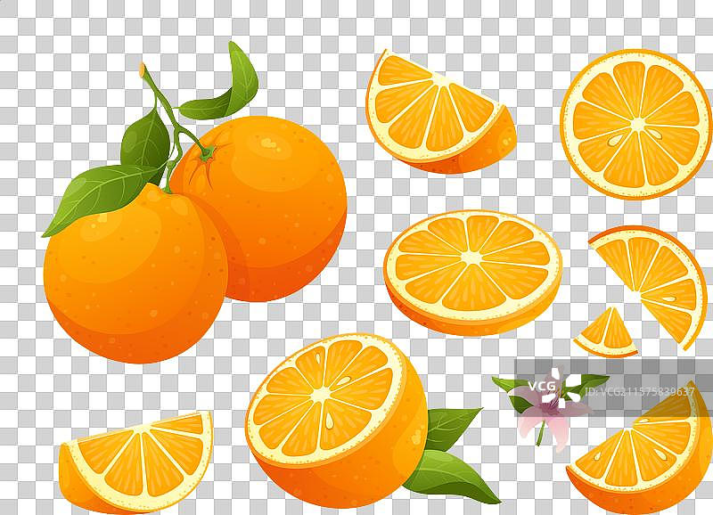 新鲜橙子图片素材