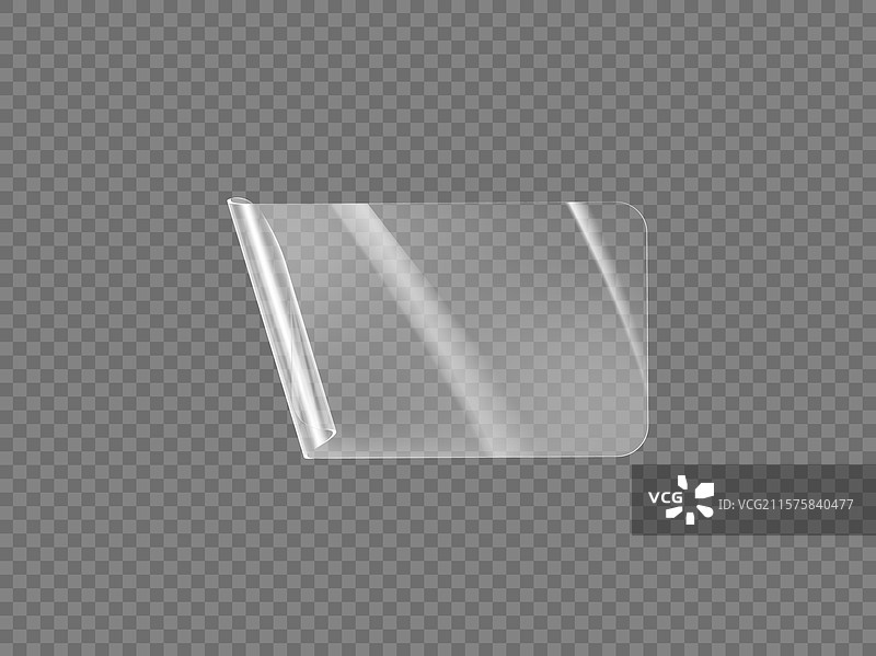 弯曲的透明胶带条图片素材