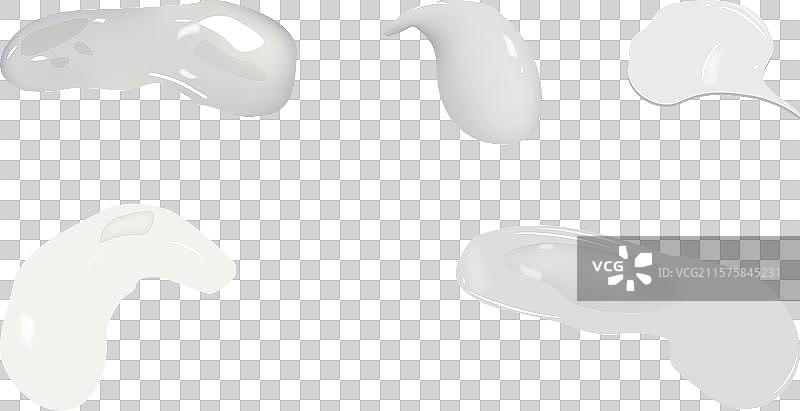 逼真的奶油质地涂抹样本图片素材