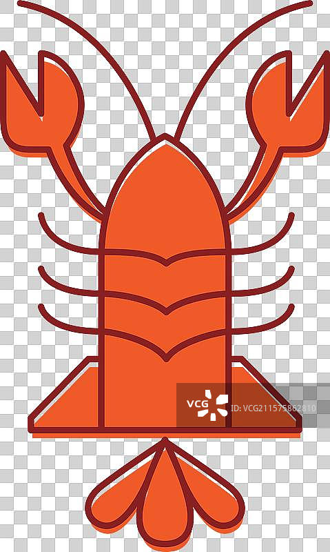 海鲜烹饪虾美味标志设计图片素材