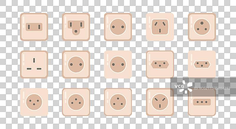 电源插座或插口系列图片素材