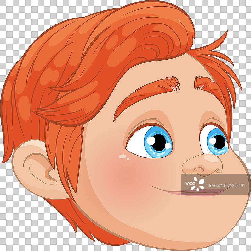 一个眼睛明亮、充满活力的男孩图片素材