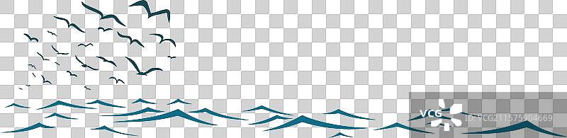 海景与鸟类图片素材