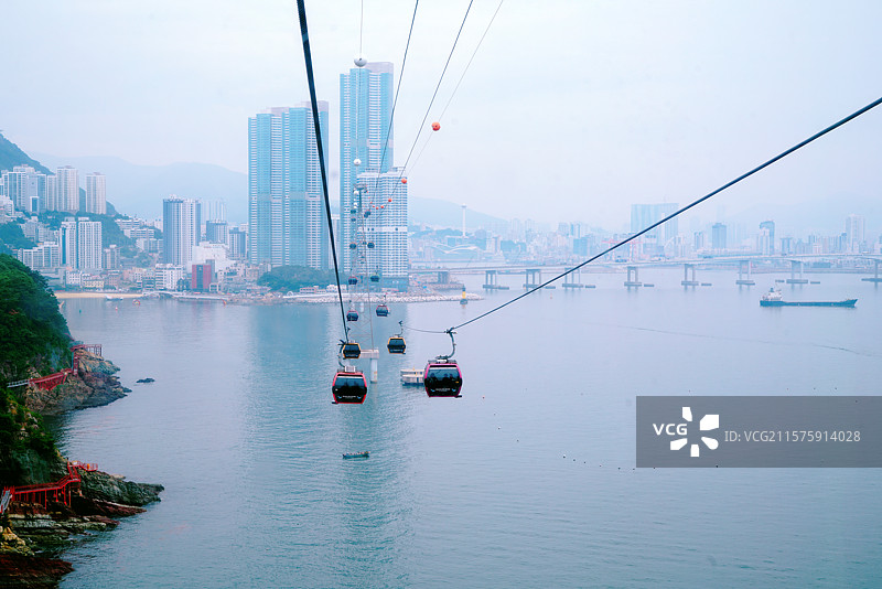 釜山松岛缆车图片素材