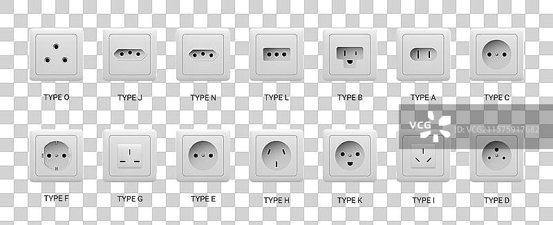 电源插座类型 电力图片素材