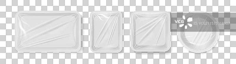 食品用塑料薄膜包装托盘图片素材
