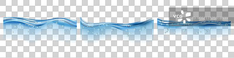 水面波浪和水花图片素材