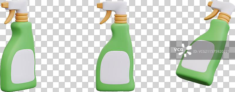 喷雾喷嘴的塑料瓶容器图片素材