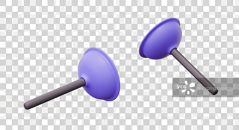 一组紫色活塞，采用真实风格设计图片素材