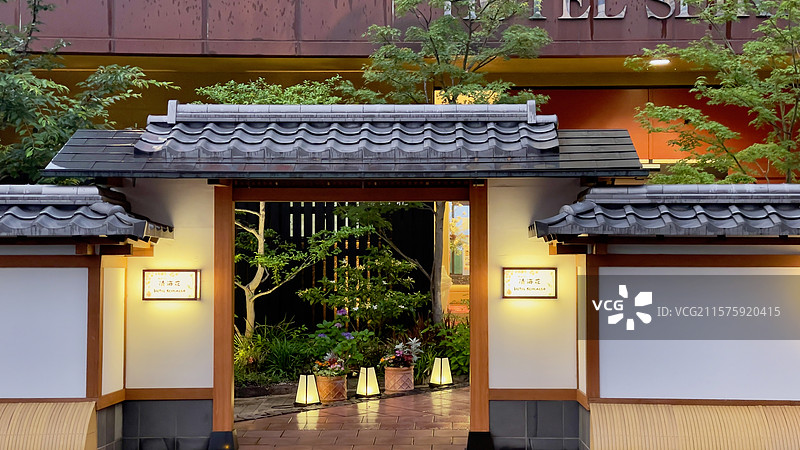 别府街头景色图片素材