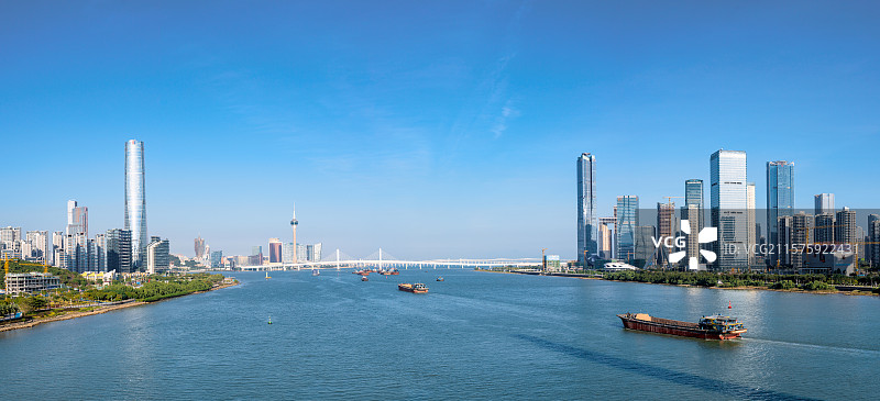 粤港澳大湾区--珠海横琴城市风光图片素材
