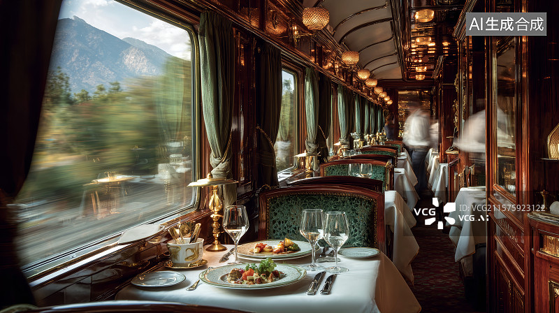 【AI数字艺术】现代豪华移动餐车图片素材