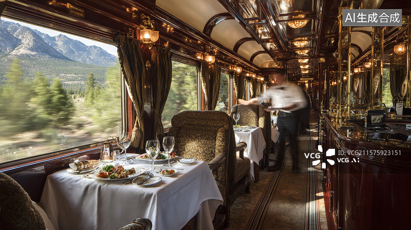 【AI数字艺术】现代豪华移动餐车图片素材