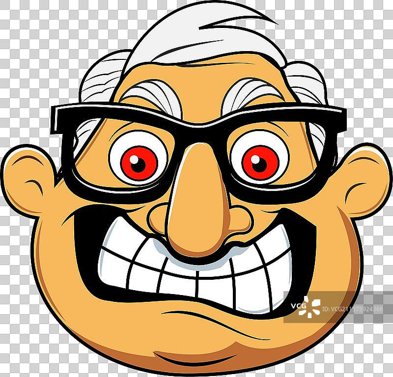 愤怒男人的头部图片素材