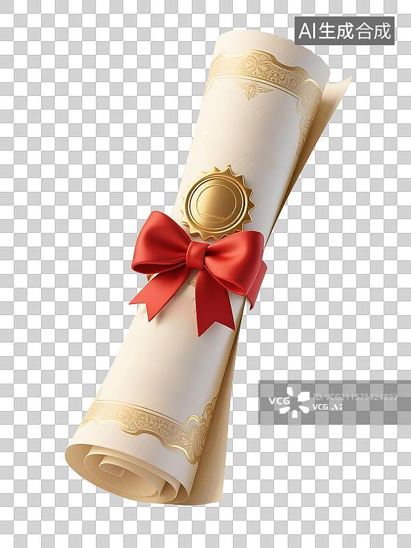 【AI数字艺术】录取通知书高考中考考试考研幸运金榜题名，3D免扣元素图片素材