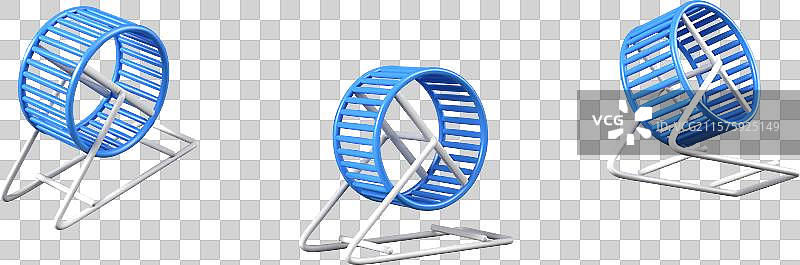 不同位置的空跑轮玩具图片素材