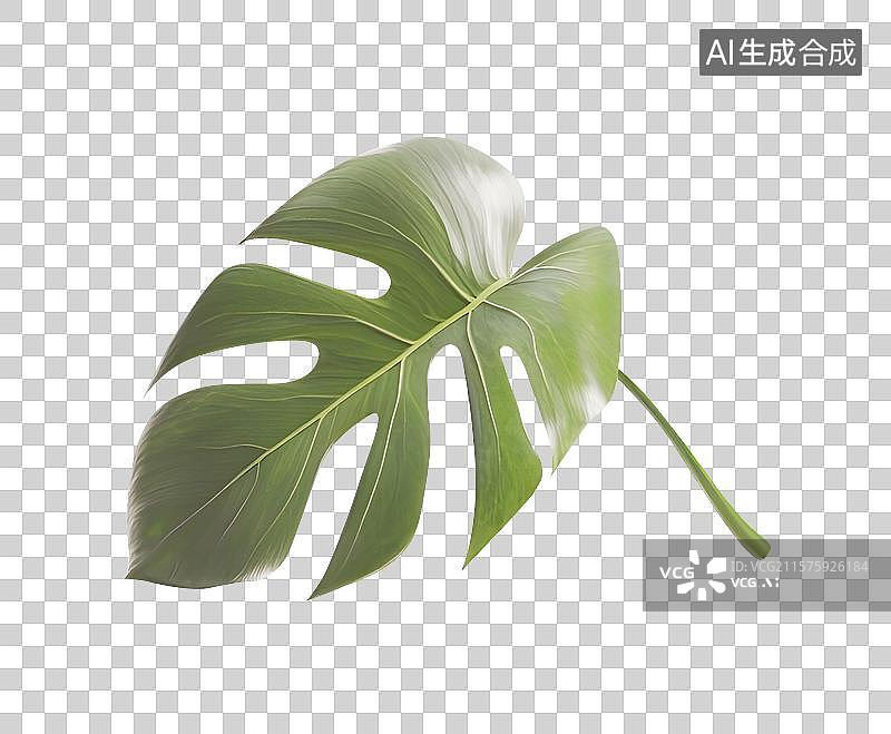 【AI数字艺术】龟背竹叶子图片素材