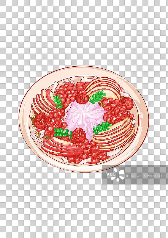 美食插画图片素材