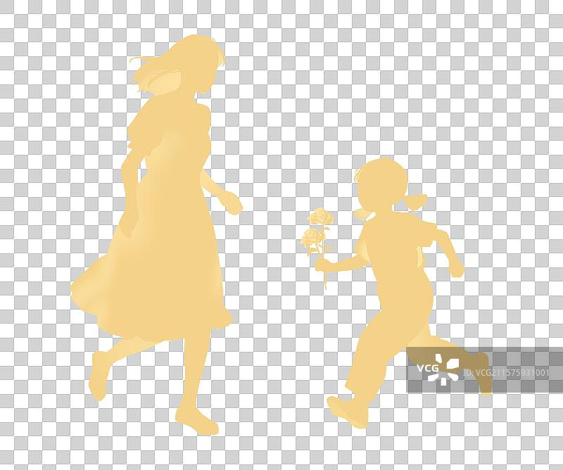 母亲节手绘扁平风图片素材