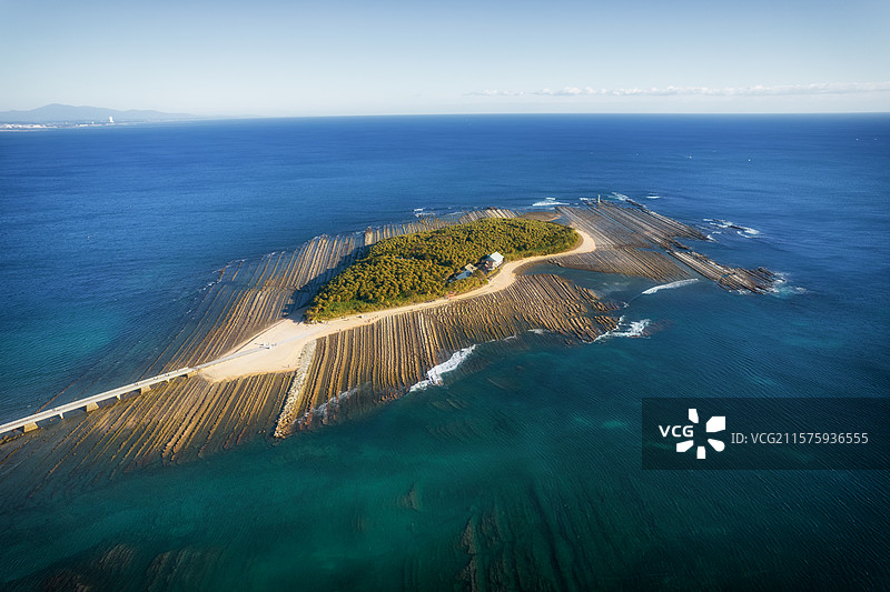 亚洲日本宫崎县青岛的航拍风光图片素材