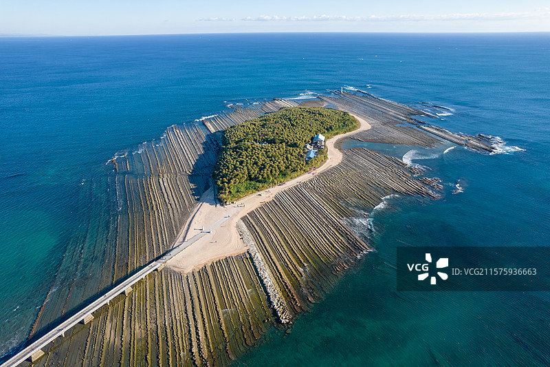 亚洲日本宫崎县青岛的航拍风光图片素材