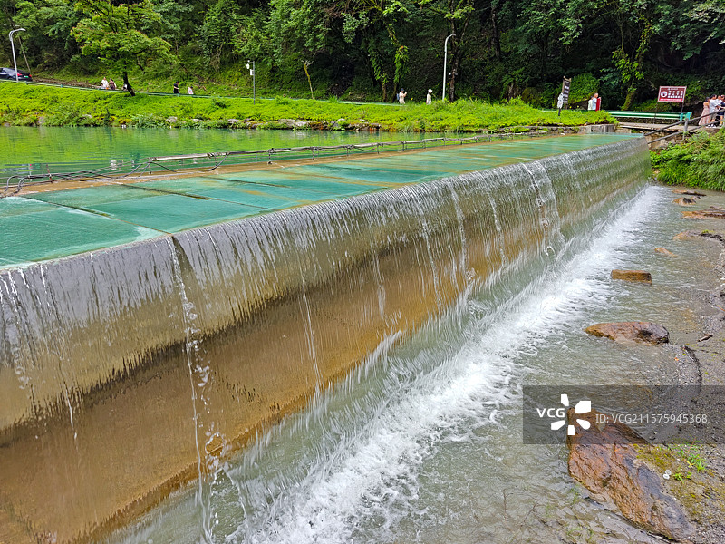 喇叭河瀑布图片素材