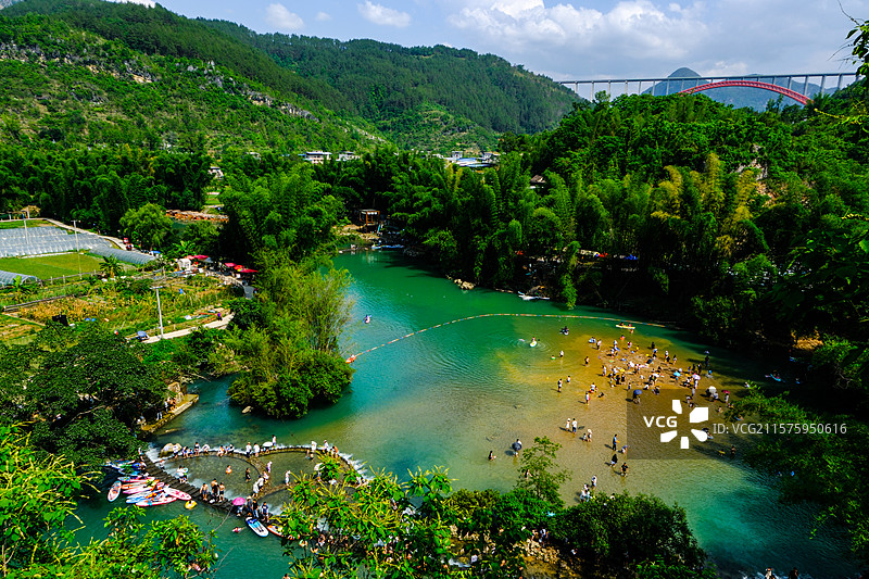 中国贵州黔南州罗甸大小井景区风光图片素材