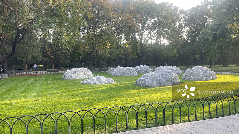 北京天坛七星石图片素材