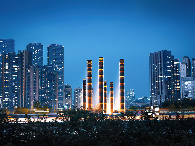 成都SKP蓝调图片素材