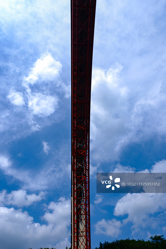 中国贵州黔南州罗甸大小井景区大小井特大桥风光图片素材