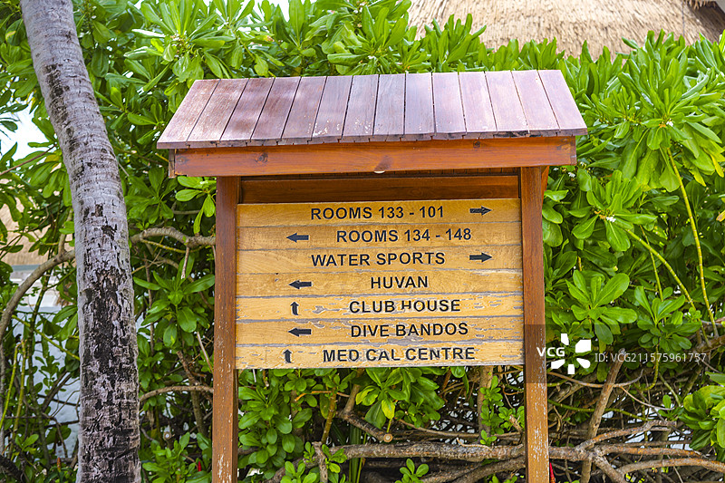 马尔代夫班度士岛酒店建筑海滩图片素材