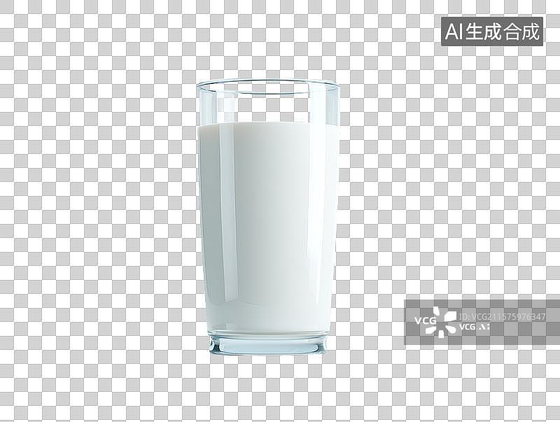 【AI数字艺术】【免抠png素材】一杯牛奶图片素材