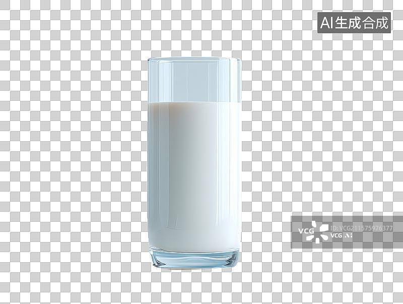 【AI数字艺术】【免抠png素材】一杯牛奶图片素材