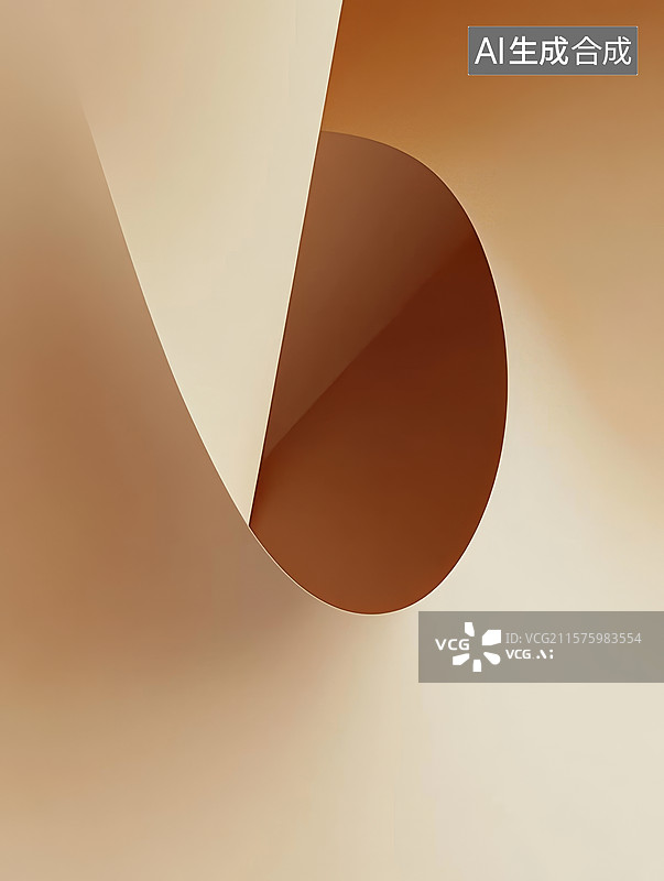 【AI数字艺术】抽象几何形状的光影对比图片素材