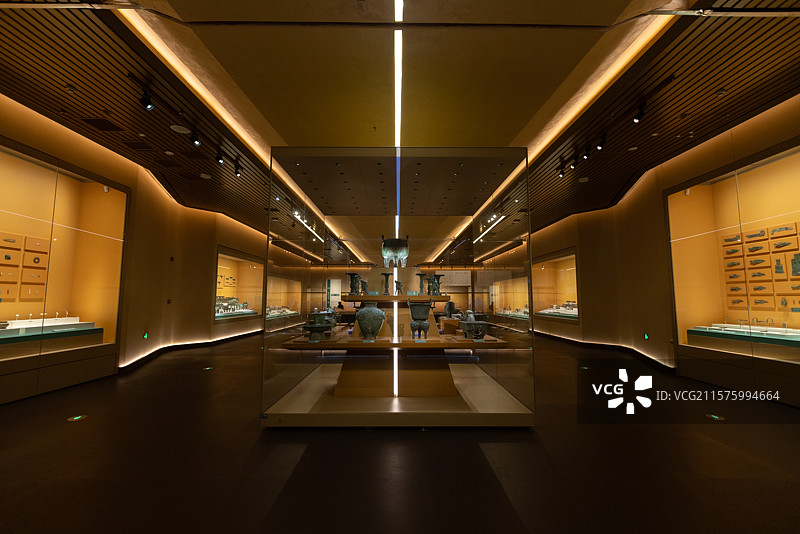 河南安阳殷墟博物馆室内展馆图片素材
