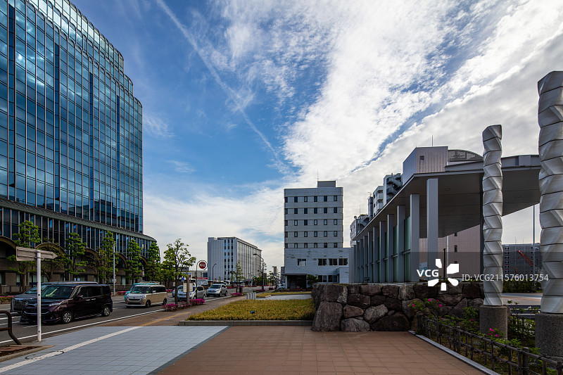 日本小京都石川县金泽市城市景观图片素材
