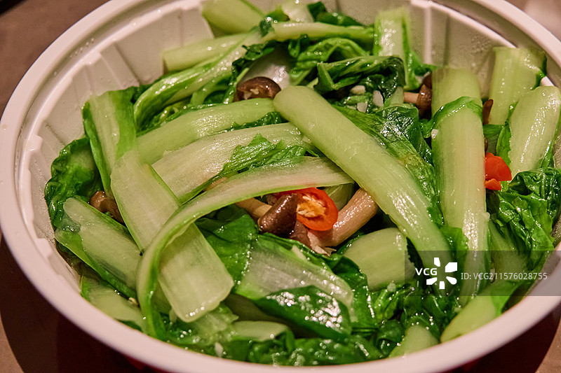 菌菇杭白菜图片素材