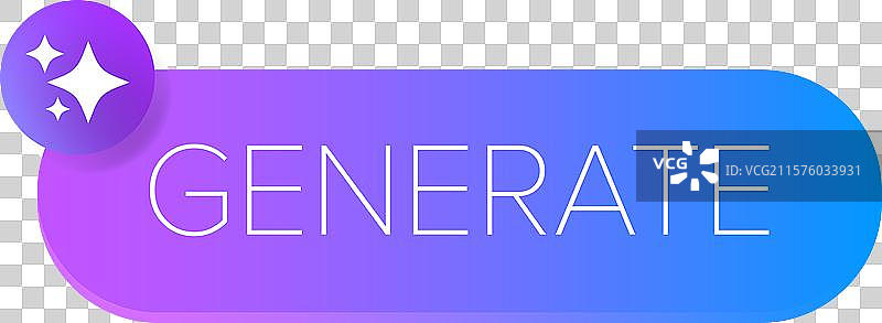 AI生成的紫外线霓虹按钮图片素材