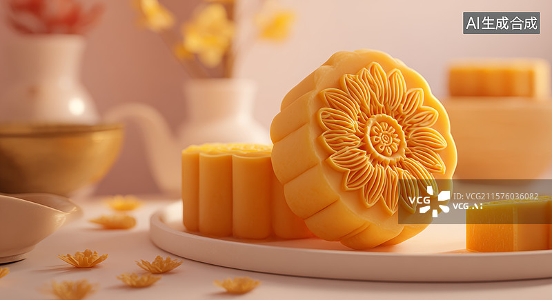 【AI数字艺术】南瓜面包的温馨时光图片素材