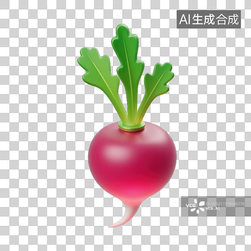 【AI数字艺术】鲜嫩欲滴的卡通萝卜图片素材