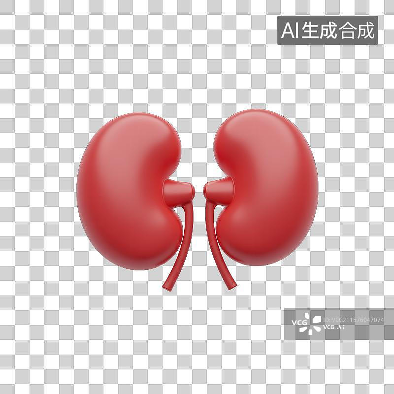 【AI数字艺术】红润肾脏的生命活力图片素材