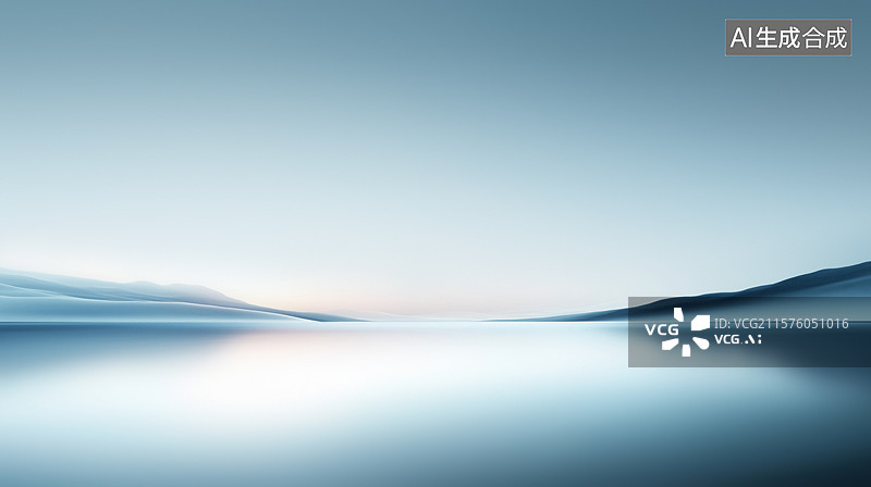 【AI数字艺术】简约大气的山水产品背景图片素材
