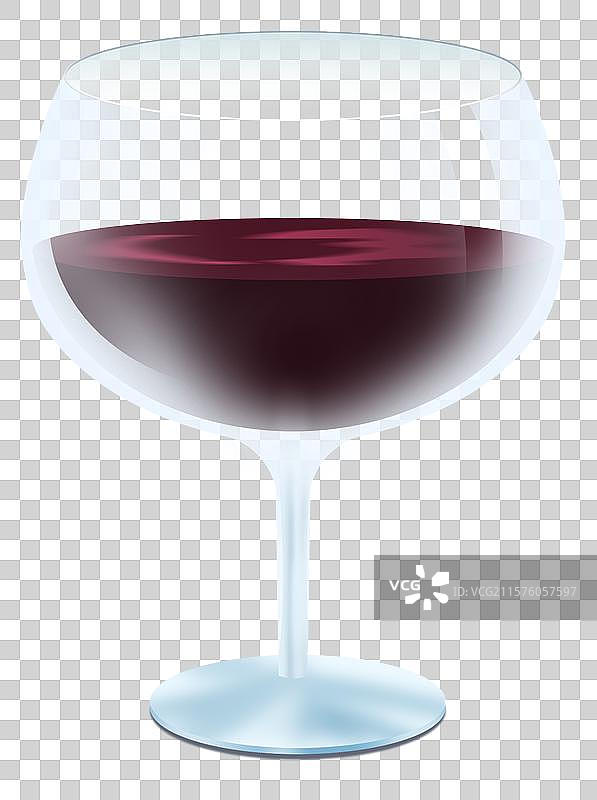 饮食食物食材酒类酒精红酒高雅的红酒杯卡通元素插画图片素材